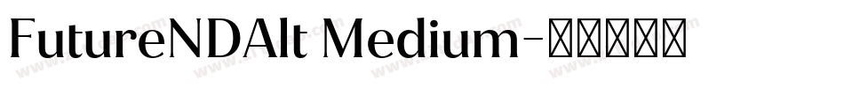 FutureNDAlt Medium字体转换